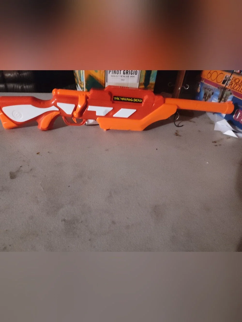 Kids Orange Foam Toy Rifle - Play Blaster